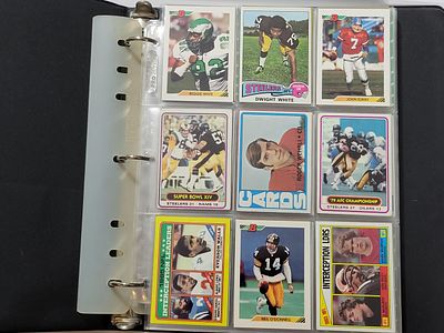 Album of Vintage Football Cards. Loaded with Stars and Hall of Famers - Over 200 Cards