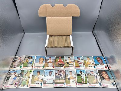 Lot of (300) 1973 Topps Baseball Cards W/ Some Stars - Varying Conditions
