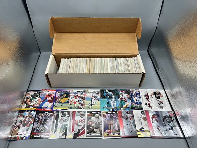 Box of Assorted Football Cards W/ Some Stars - Varying Conditions
