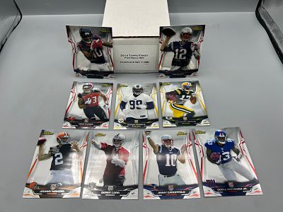 2014 Topps Finest Football Complete 100 Card Set W/ Rookies of Mike Evans, Aaron Donald 