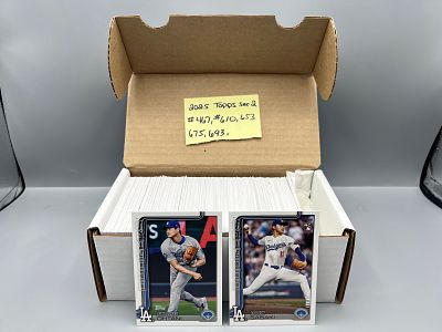 2025 Topps Series Two Baseball Near Complete Set W/ Roki Sasaka RC - Missing 5 Cards
