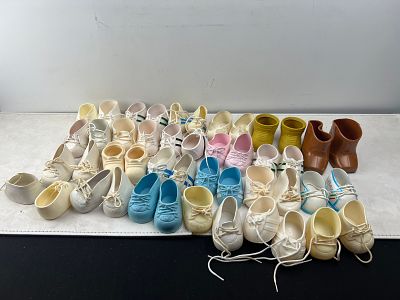 Lot of Vintage Cabbage Patch Kids Doll Shoes and Boots