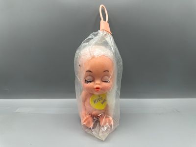 Vintage 1960s-1970s Naughty Big Eyes Kiss Me Novelty Vinyl Doll