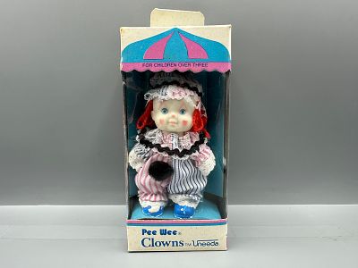 Vintage Uneeda Pee Wee Clown Doll in Original Box