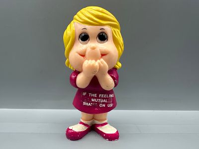 1971 Wallace Berrie and Co. Blonde Girl Figurine Number 336 Shame On Us