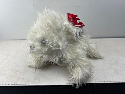 Caldor Share the Joy Plush White Westie Dog Reversible Pajama Bag