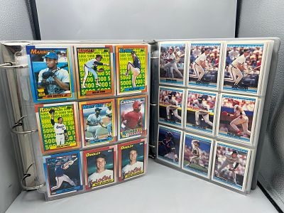 Lot of (2) Binders of Assorted Baseball Cards W/ Some Stars - Varying Conditions