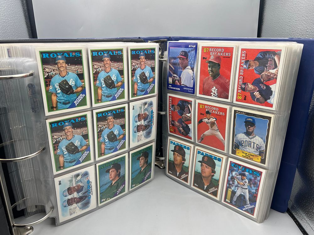 Lot of (2) Binders of Assorted Baseball Cards W/ Some Stars - Varying Conditions