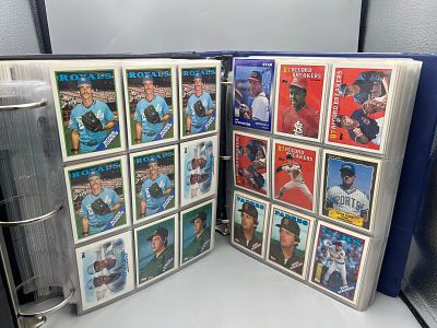 Lot of (2) Binders of Assorted Baseball Cards W/ Some Stars - Varying Conditions