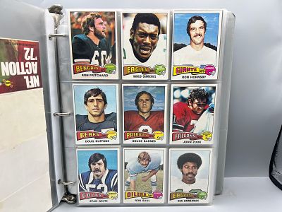 Binder of Assorted Vintage Football Cards W/ Some Stars - Varying Conditions