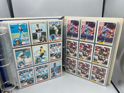 Lot of (2) Binders of Assorted Baseball Cards W/ 1983 & 1984 Topps - Some Stars & HOFers