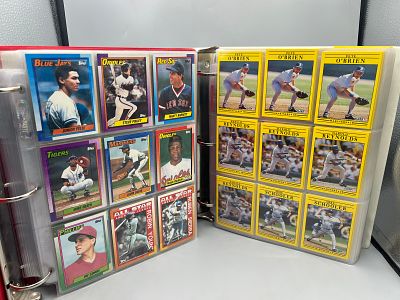 Lot of (2) Binders of Assorted Baseball Cards W/ Some Stars - Varying Conditions