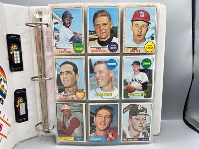 Binder of (290+) Assorted 1960s & 70s Topps Baseball Cards W/ Stars - Varying Conditions