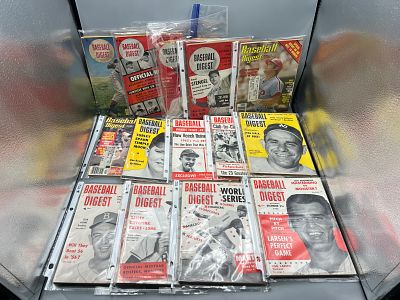 Lot of Assorted Vintage Baseball Digest Magazines - Yogi Berra