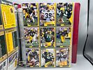 Binder of Assorted Vintage Football Cards W/ Some Stars - Mostly Green Bay Packers cards & team setsImage - 2