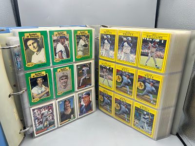 Lot of (2) Binders of Assorted Baseball Cards W/ Some Stars - Varying Conditions
