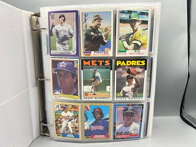 Binder of Assorted Vintage Baseball Cards W/ Some Stars & Different Sets - Varying Conditions