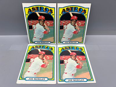 Lot of (4) 1972 Topps Joe Morgan #132