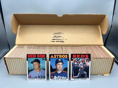 1986 Topps Baseball Complete Set W/ Roger Clemens 2nd Year