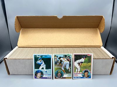 1983 Topps Baseball Complete Set W/ Ryne Sandberg, Tony Gwynn, & Wade Boggs RCs