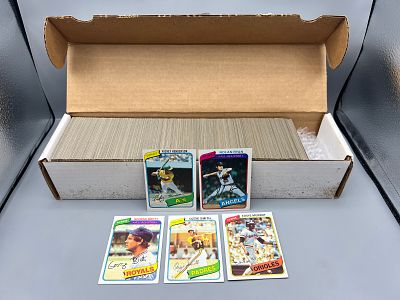 1980 Topps Baseball Complete Set W/ Rickey Henderson RC - Appears Mostly Lower To Mid Grade 