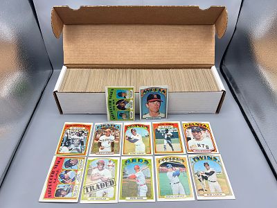 1972 Topps Baseball Complete Set W/ Carlton Fisk RC - Appears Mostly Lower To Mid Grade 