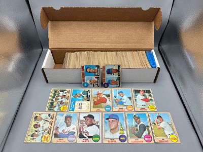 1968 Topps Baseball Near Complete Set W/ Nolan Ryan & Johnny Bench RCs - Appears Mostly Lower 