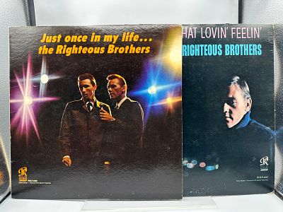 Lot of (2) The Righteous Brothers Vinyl Albums - Just Once In My Life & You've Lost That Lovin 