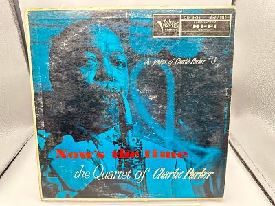1957 The Quintet of Charlie Parker Now's The Time Vinyl Album - MG V-8005 - Seam Splitting - 