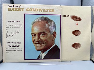 Lot of (2) 1960s Political Spoken Word Vinyl Albums - Featuring Barry Goldwater and Dr. Billy 