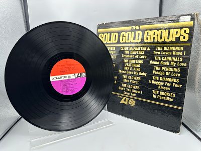 1962 Atlantic Records The Solid Gold Groups Compilation Vinyl Album - 8065 - Records are 