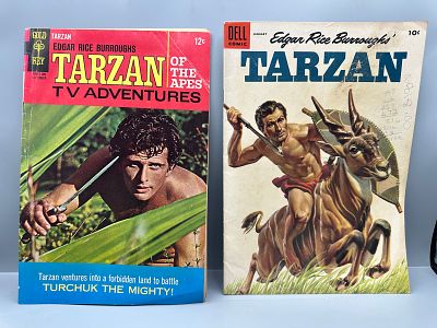 Dell and Gold Key Tarzan Comic Books, Issues #64 and #171, 1955-1967