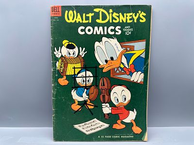 Dell Walt Disney's Comics and Stories #163, Carl Barks Cover Art, 1954