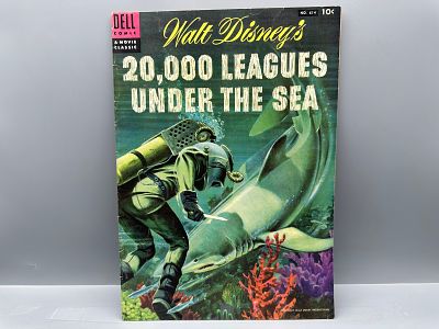 Dell Four Color #614 Walt Disney's 20,000 Leagues Under the Sea Movie Classic Comic, 1954