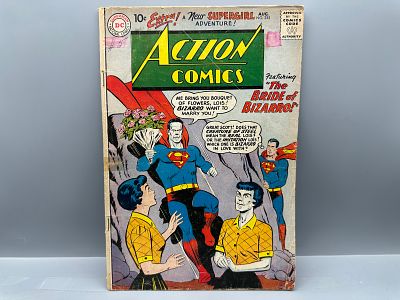 DC Comics Action Comics #255, First Bizarro Lois Lane & Early Supergirl appearance, August 1959