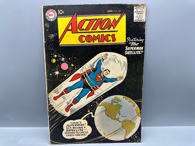 DC Comics Action Comics #229, Featuring The Superman Satellite, June 1957