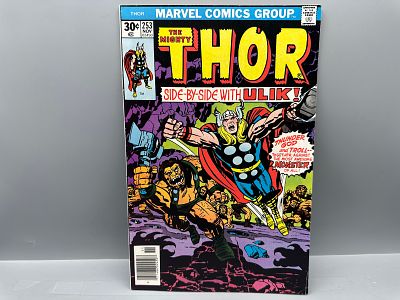 Marvel Comics The Mighty Thor #253, Side-By-Side With Ulik, November 1976