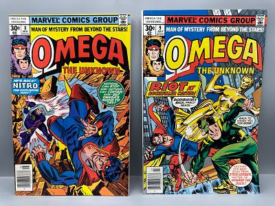 Marvel Comics Omega the Unknown Issues #8 and #9, 1977