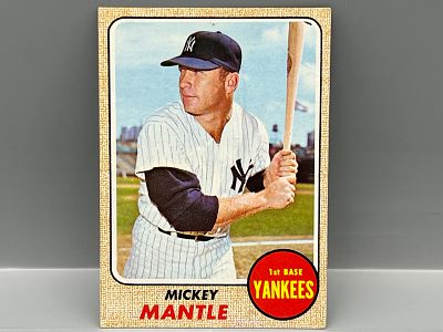 1968 Topps #280 Mickey Mantle (HOF) / Yankees