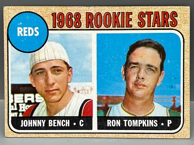 1968 Topps #247 Johnny Bench (HOF) Rookie. 1968 Topps #247 Johnny Bench (HOF) Rookie