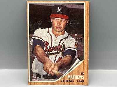 1962 Topps #30 Eddie Mathews (HOF) / Braves