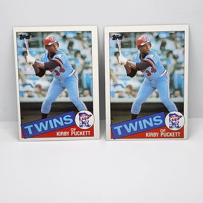 (2) 1985 Topps Kirby Puckett #536 Rookie Cards - HOF