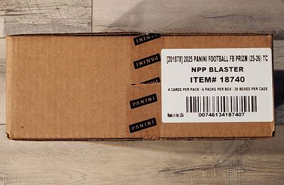 2025 Prizm Football Sealed Blaster Box Case - 20 Blaster Boxes Per Case
