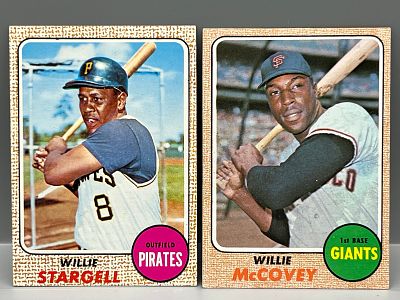 1968 Topps Willie Stargell #86 & Willie McCovey #290