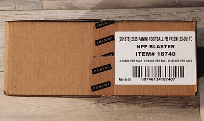 2025 Prizm Football Sealed Blaster Box Case - 20 Blaster Boxes Per Case. 2025 Prizm Football 