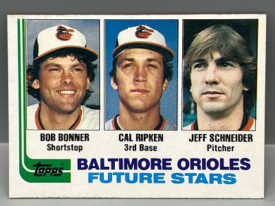1982 Topps #21 Cal Ripken Jr (HOF) Rookie (Baltimore Future Stars). 1982 Topps #21 Cal Ripken 