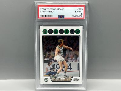 2008 Topps Chrome Larry Bird #169 PSA EX-MT 6