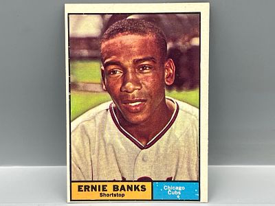 1961 Topps #350 Ernie Banks (HOF) / Cubs