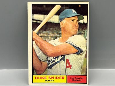 1961 Topps #443 Duke Snider (HOF) / Dodgers