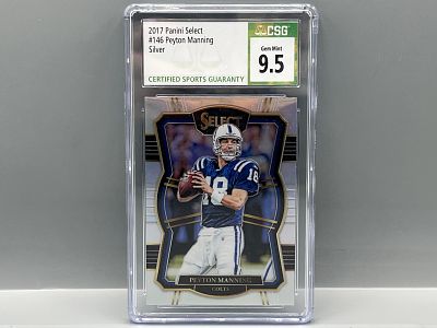 2017 Panini Select Peyton Manning Silver Prizm #146 CSG Gem Mint 9.5